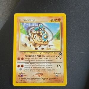 Hitmontop Pokémon Trading Card - Yellow Border